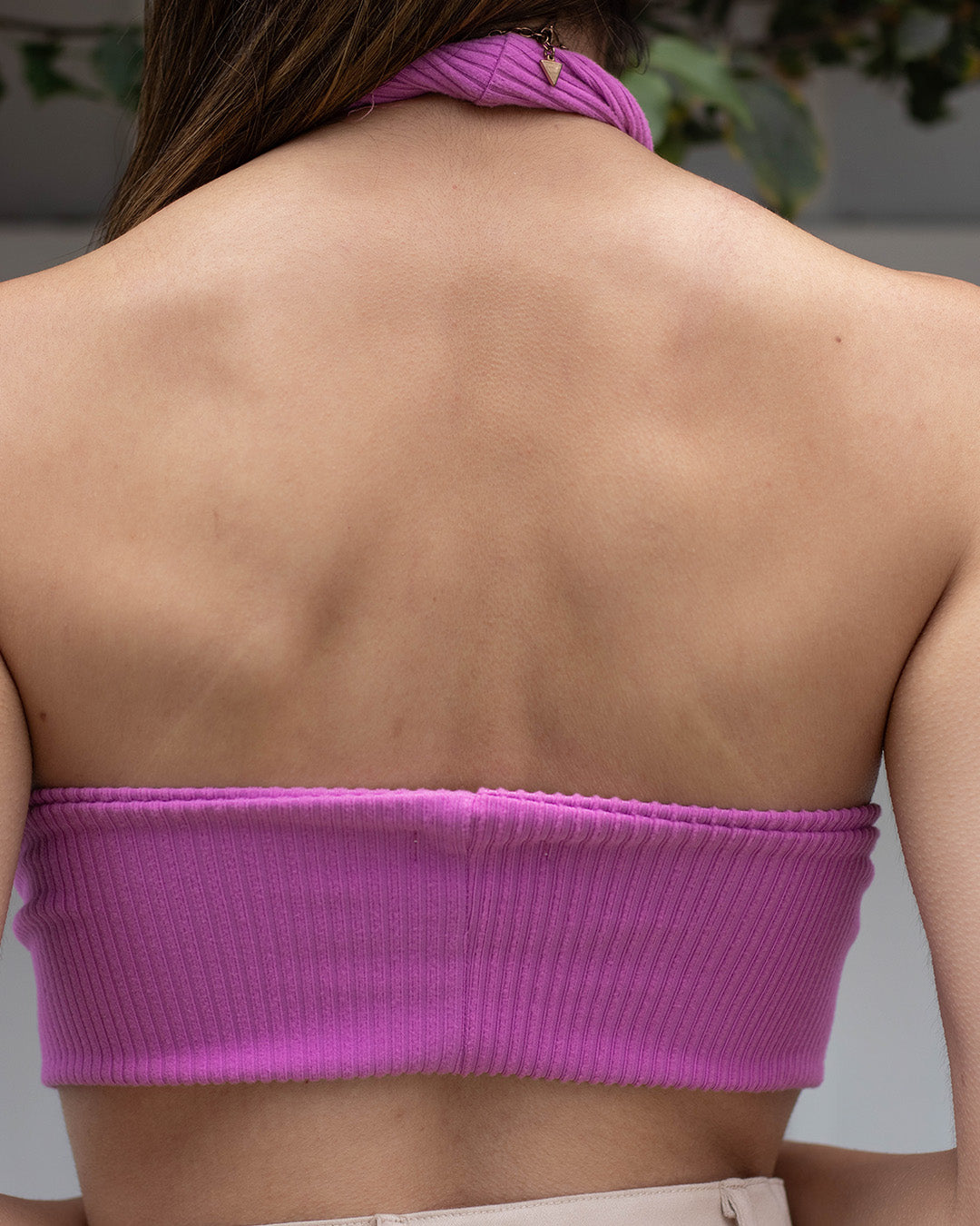 TOP CRUZADO LILA THALIA - Kunca