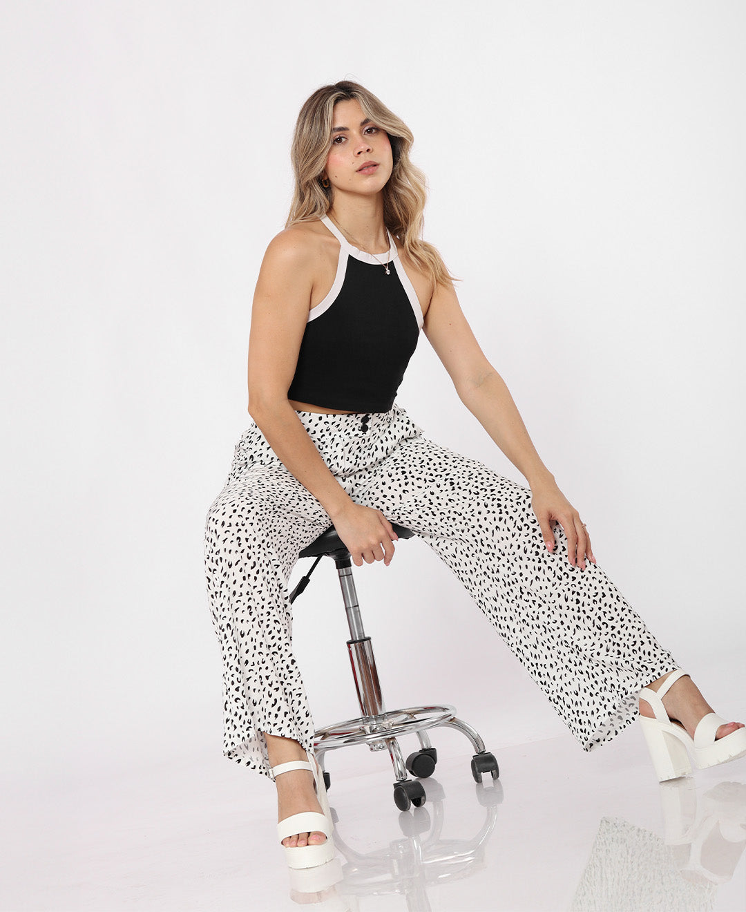 PANTALÓN PRINT BLANCO MILET