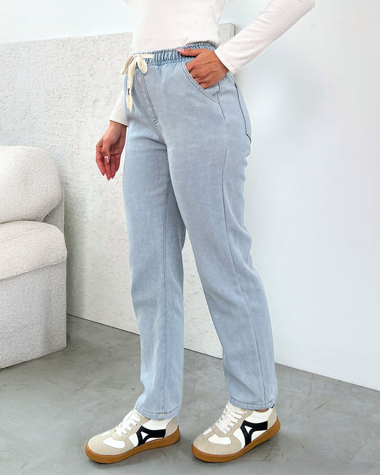 Jogger Denim Afelpado