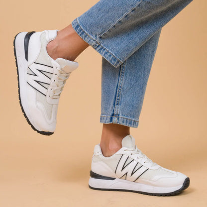 ZAPATILLA BLANCO/NEGRO EMMA