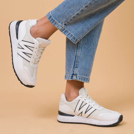 ZAPATILLA BLANCO/NEGRO EMMA