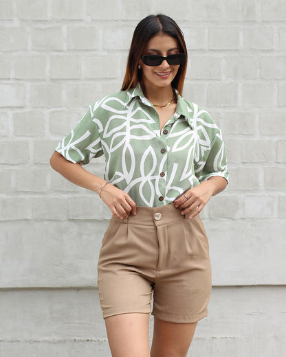 SHORT BEIGE LUISA - Kunca