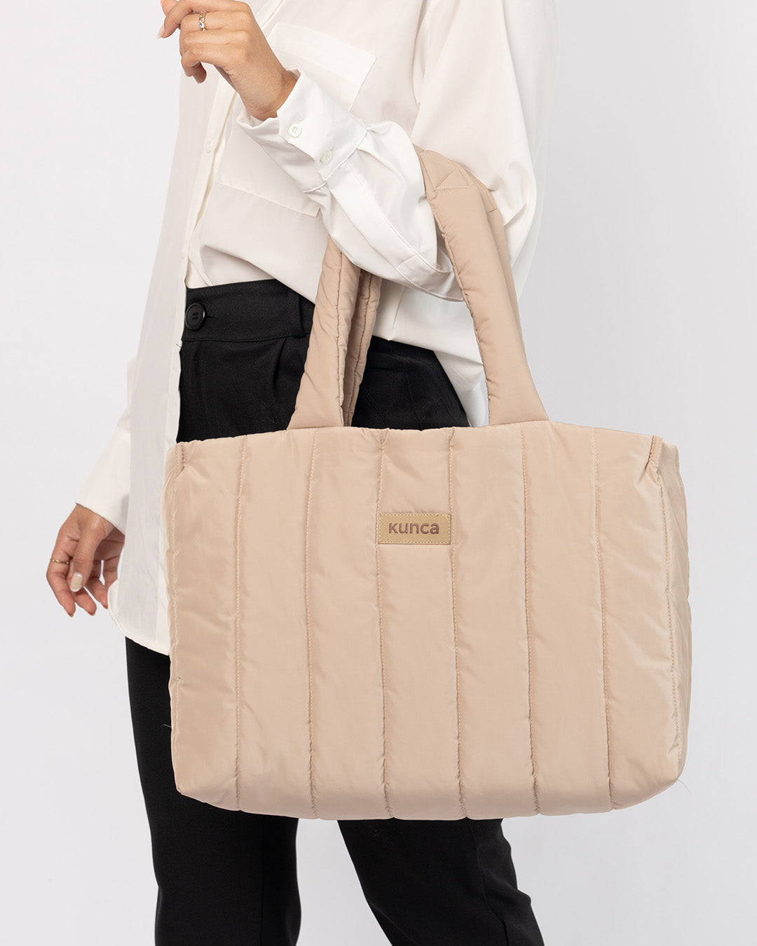 BOLSO PUFFER PREMIUM PARIS BEIGE