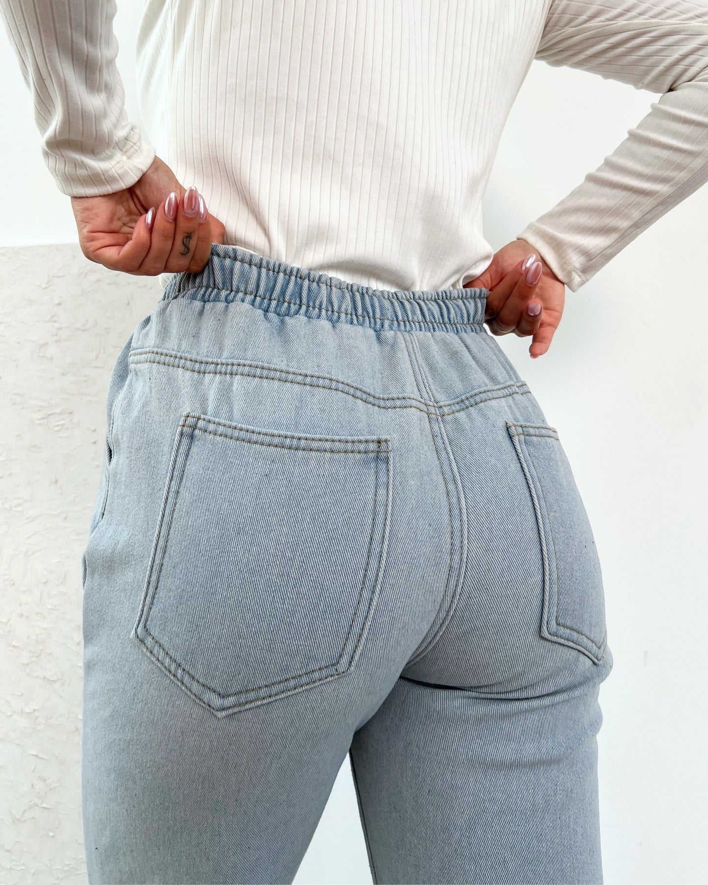 Jogger Denim Afelpado