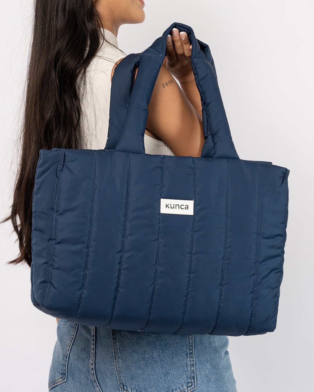 BOLSO PUFFER PREMIUM PARIS AZUL