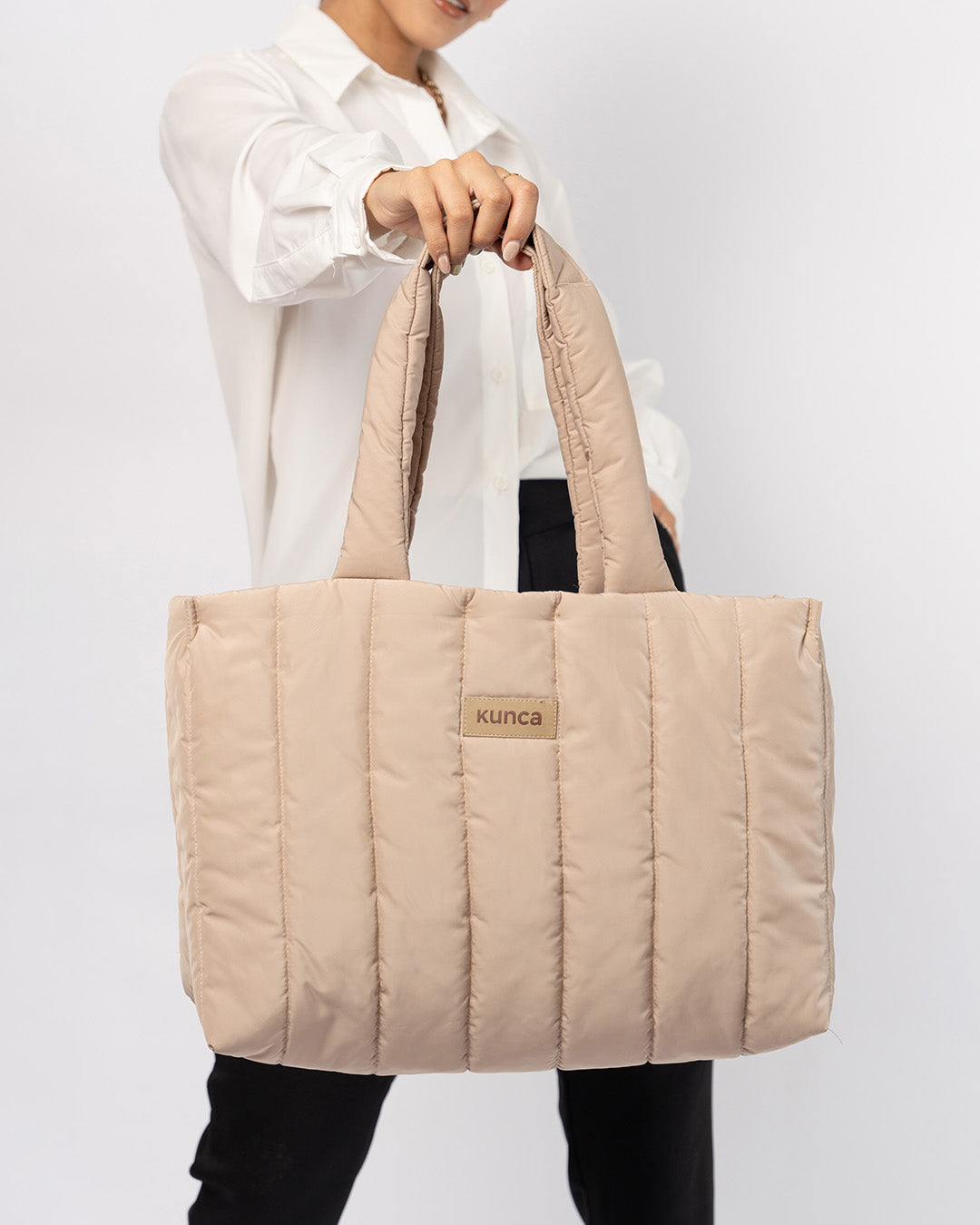 BOLSO PUFFER PREMIUM PARIS BEIGE