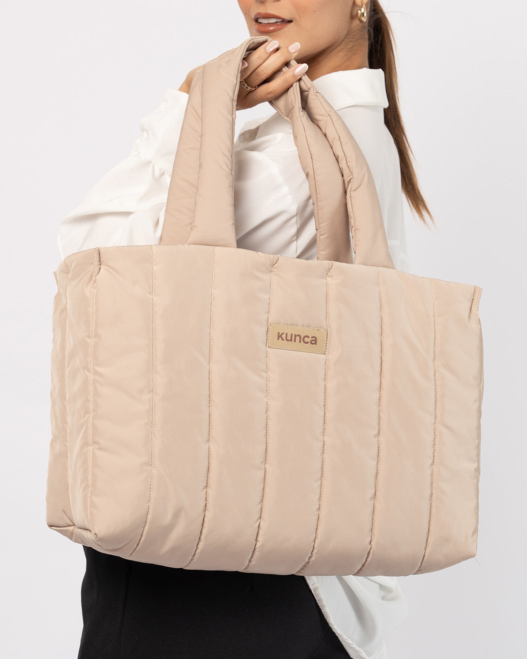 BOLSO PUFFER PREMIUM PARIS BEIGE