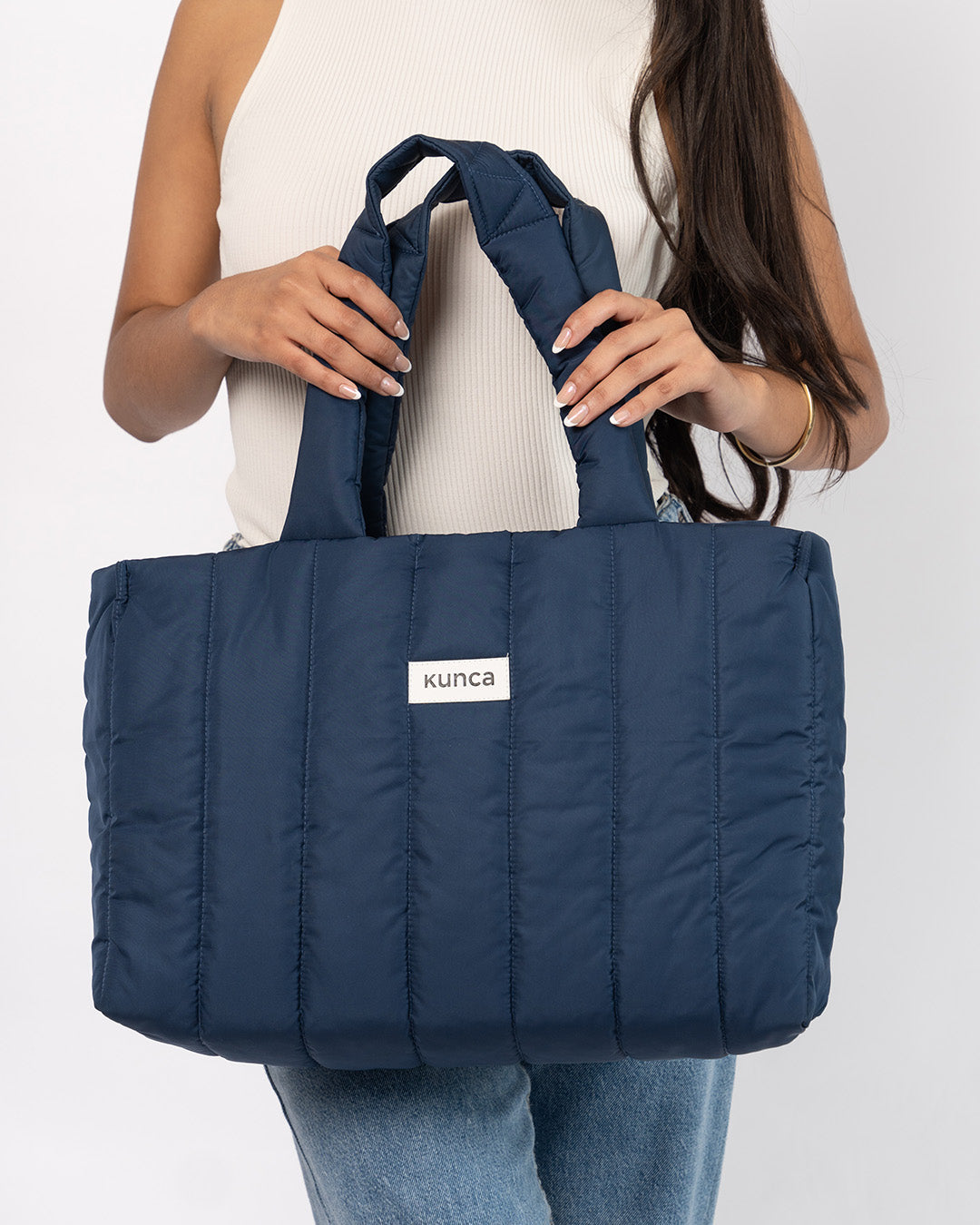 BOLSO PUFFER PREMIUM PARIS AZUL