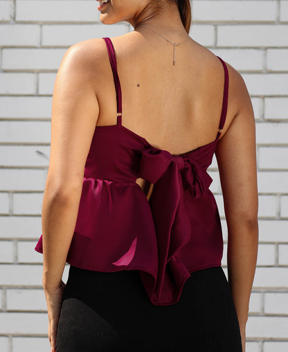 BLUSA VINO CIELO - Kunca