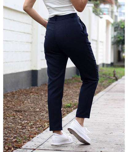PANTALÓN TIPO SASTRE VIENA AZUL - Kunca
