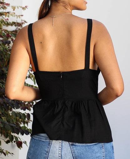 BLUSA NEGRO CINTHIA - Kunca