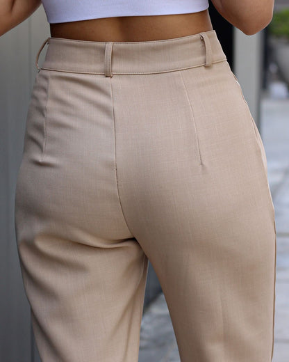 PANTALÓN TIPO SASTRE VIENA BEIGE - Kunca