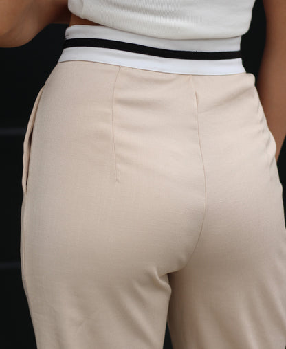PANTALÓN DE VESTIR ANAHÍ BEIGE - Kunca
