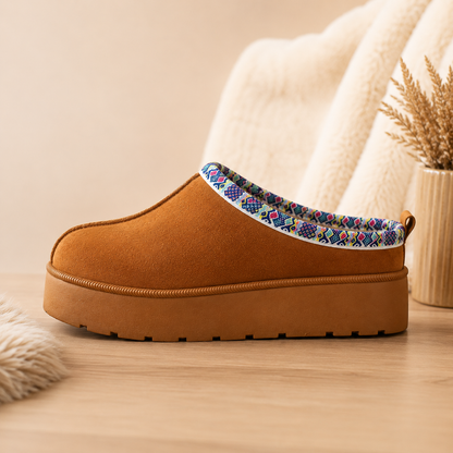 Pantuflas Tipo UGG Afelpadas Mujer | Mocca | Negro | Beige | Tamara