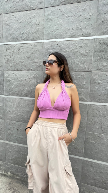 TOP CRUZADO LILA THALIA