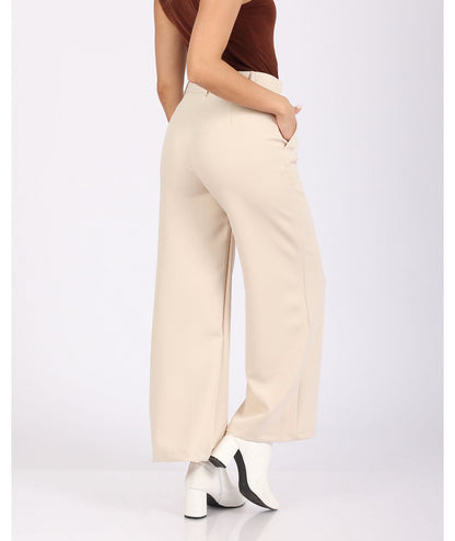 PANTALÓN TIPO SASTRE BEIGE KARINE - Kunca